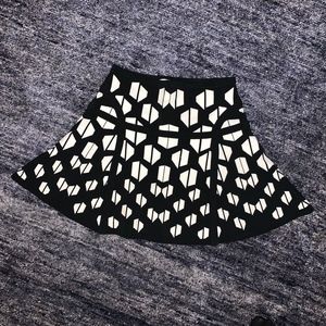 DVF Black and White Skirt